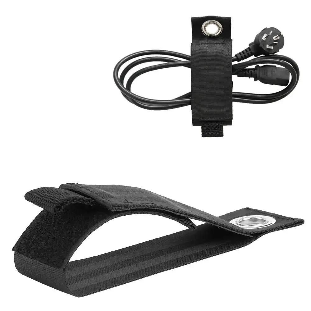 Six Pack Extension Cord Holders Organizer And Hose Storage Straps Hangers for indoor outdoor use, showing nylon strap with cable.