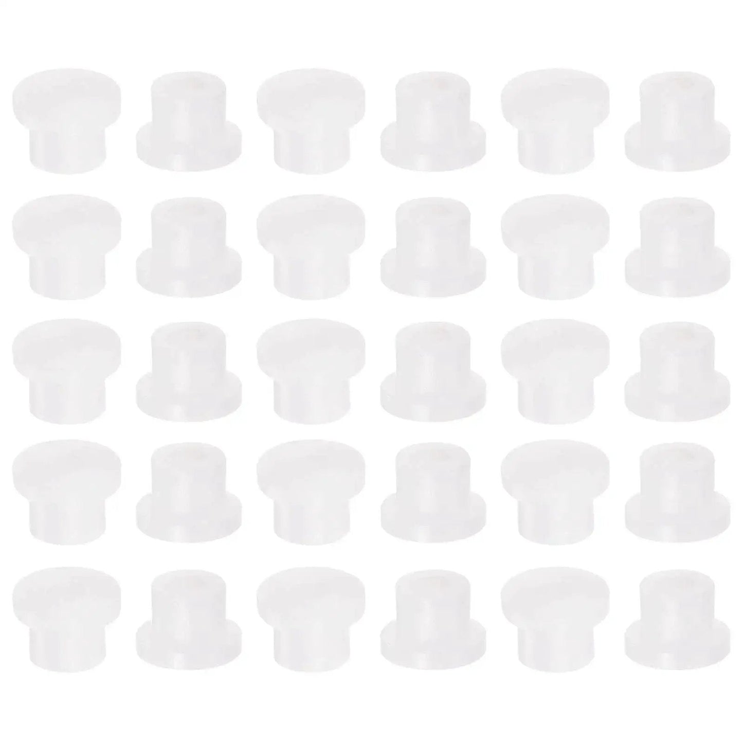 30 Pieces Flanged Sleeve Bearings Nylon Bushings for Shaft With 2mm Bore 4.4mm Outer Diameter 4.1mm Length Flange Diameter 6.2mm