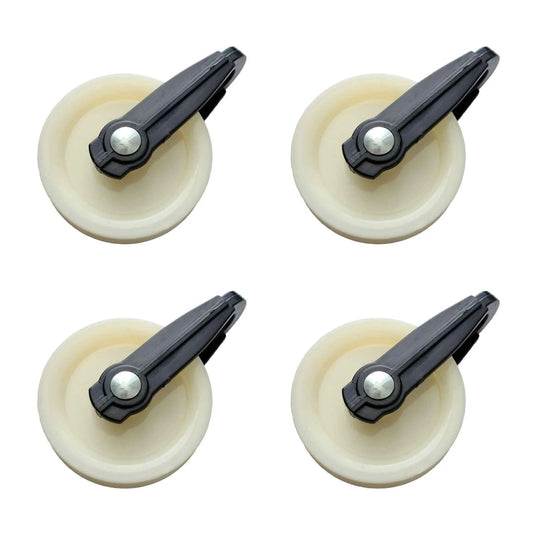 2-1/2-Inch Diameter Nylon Pulley - Durable, Smooth Outdoor Clothesline Pulley for 1/4-Inch Rope, 4 Pack, top view