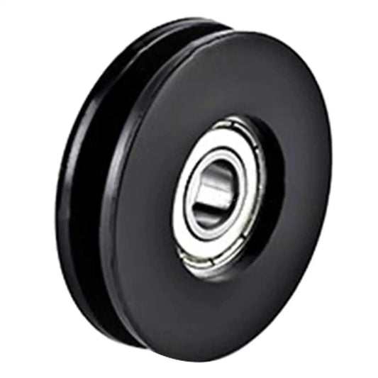 Black Nylon Round Rope Pulley For Fitness Equipment And Cable Machines Replacement Roller Low Friction Waterproof PA Pulley