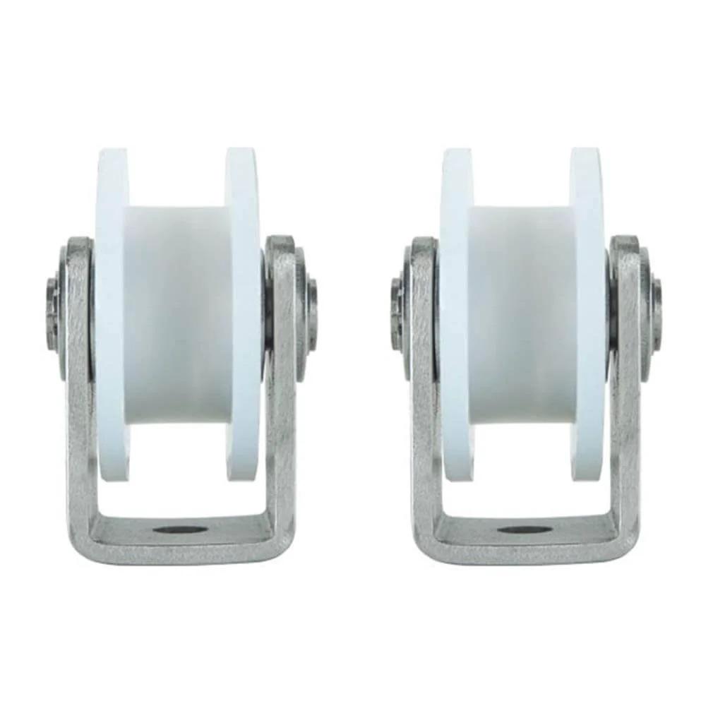 Pulley, Pulley Wheel, 2 Caster Wheel with Groove, 201 Stainless Steel Bearing for Industrial Machines, Sliding Door, Rolling Gates