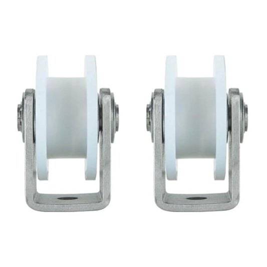 Pulley, Pulley Wheel, 2 Caster Wheel with Groove, 201 Stainless Steel Bearing for Industrial Machines, Sliding Door, Rolling Gates