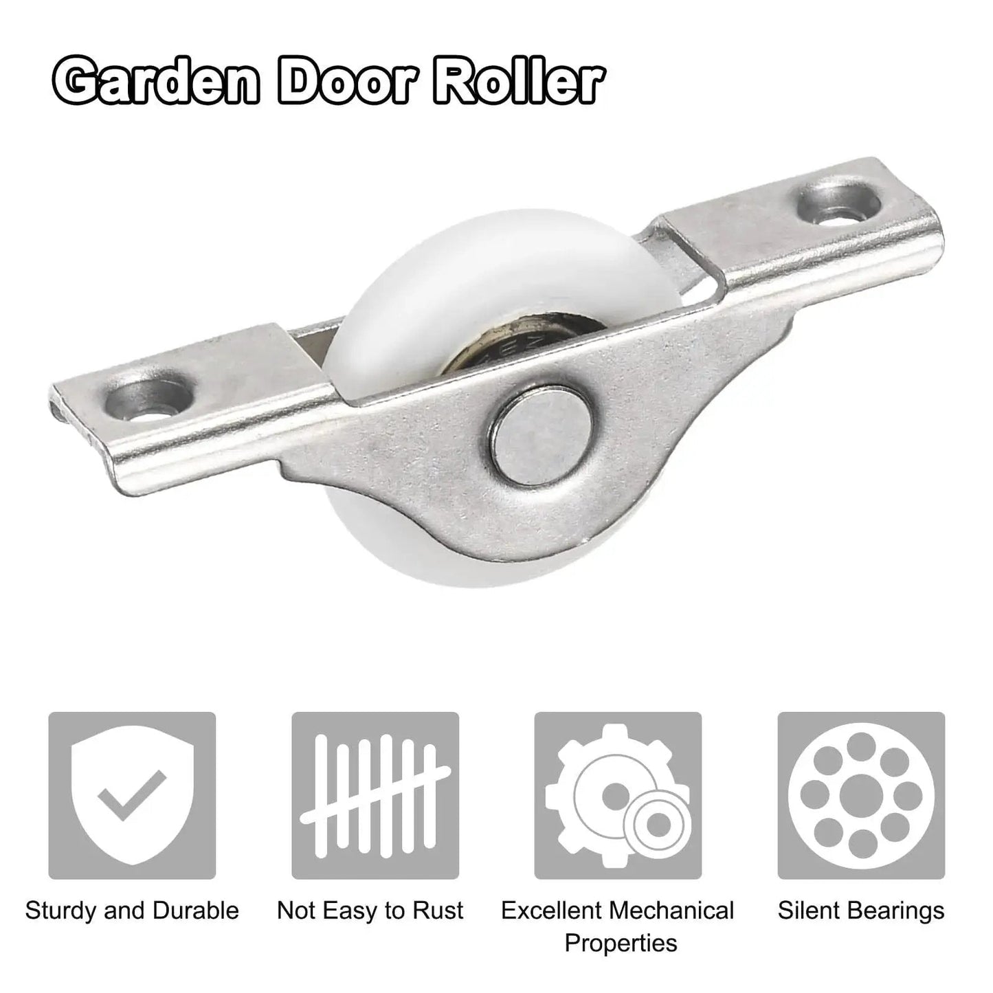 5-Pack Screen Door Rollers 30mm 1.18 Inch Diameter Nylon Pulley Wheels for sliding doors, durable iron and nylon