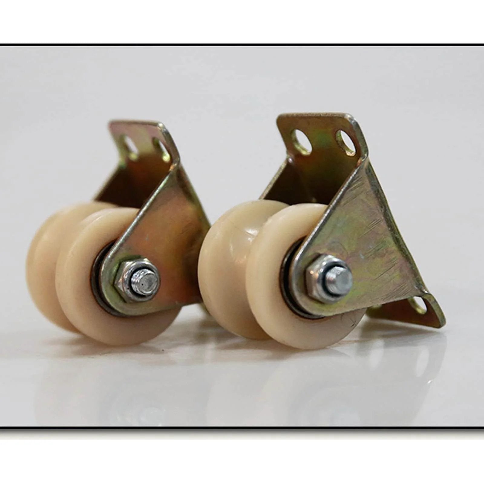 Pulley,Pulley Wheel, U-Groove Wheel Heavy Duty Nylon Caster,Sliding Door Pulley,for Inverted Track,Industrial Machines Carts