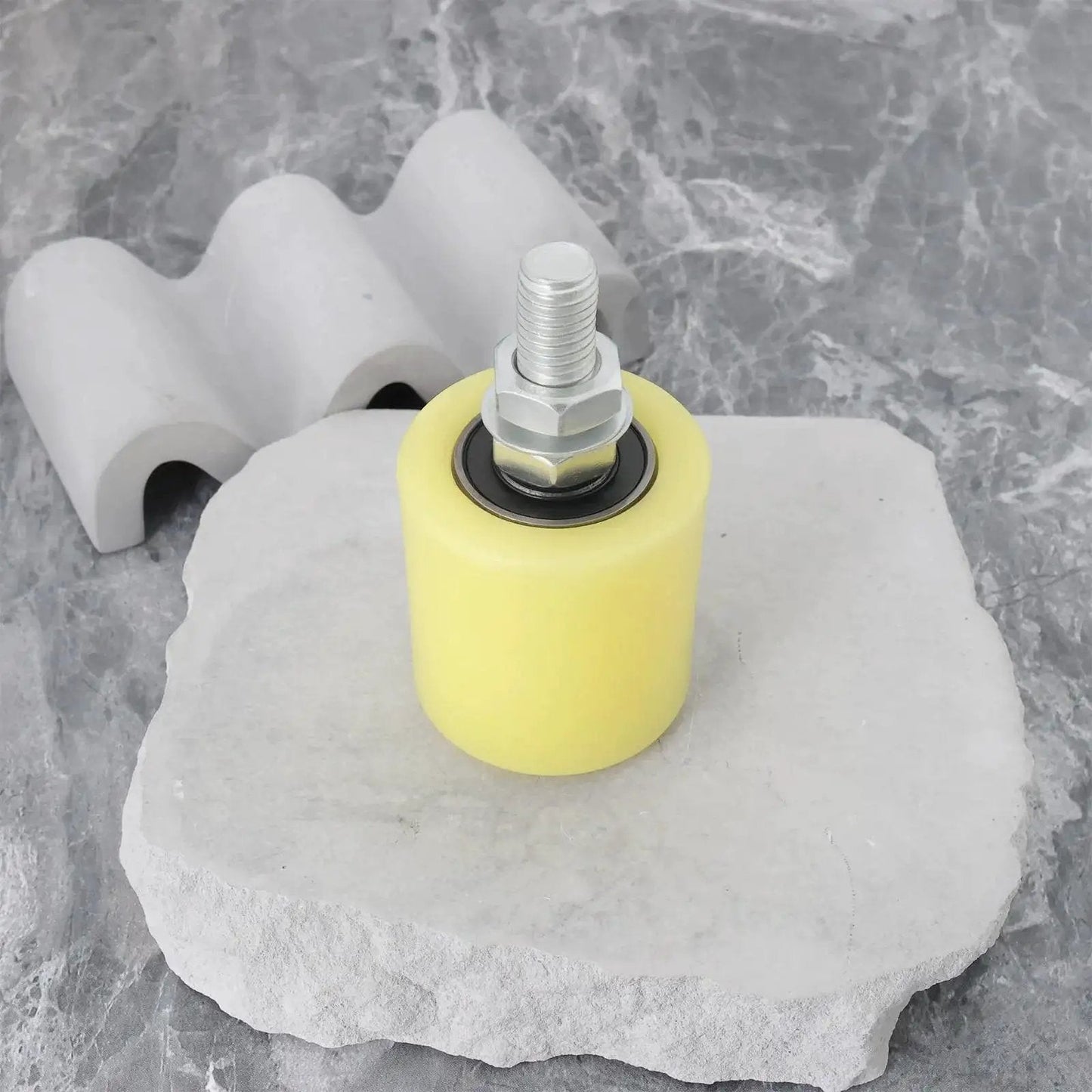 4 Pcs Nylon Slide Gate Guide Rollers With 6201 Bearing For Electric And Sliding Doors Adjustable 48mm Wheel Diameter