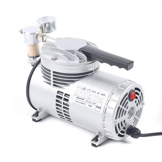 Oil Free Diaphragm Vacuum Pump For Food Packaging And Handicrafts With Air Flow 20 To 23 Liters Per Minute, side view