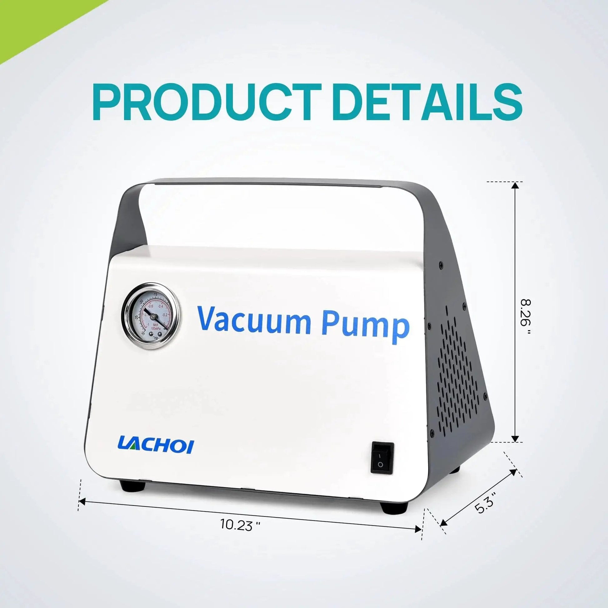 Oil Free Lab Vacuum Pump Diaphragm Filtration System Lachoi Portable 15 L Per Min Flow Rate Dual Pressure For Laboratory