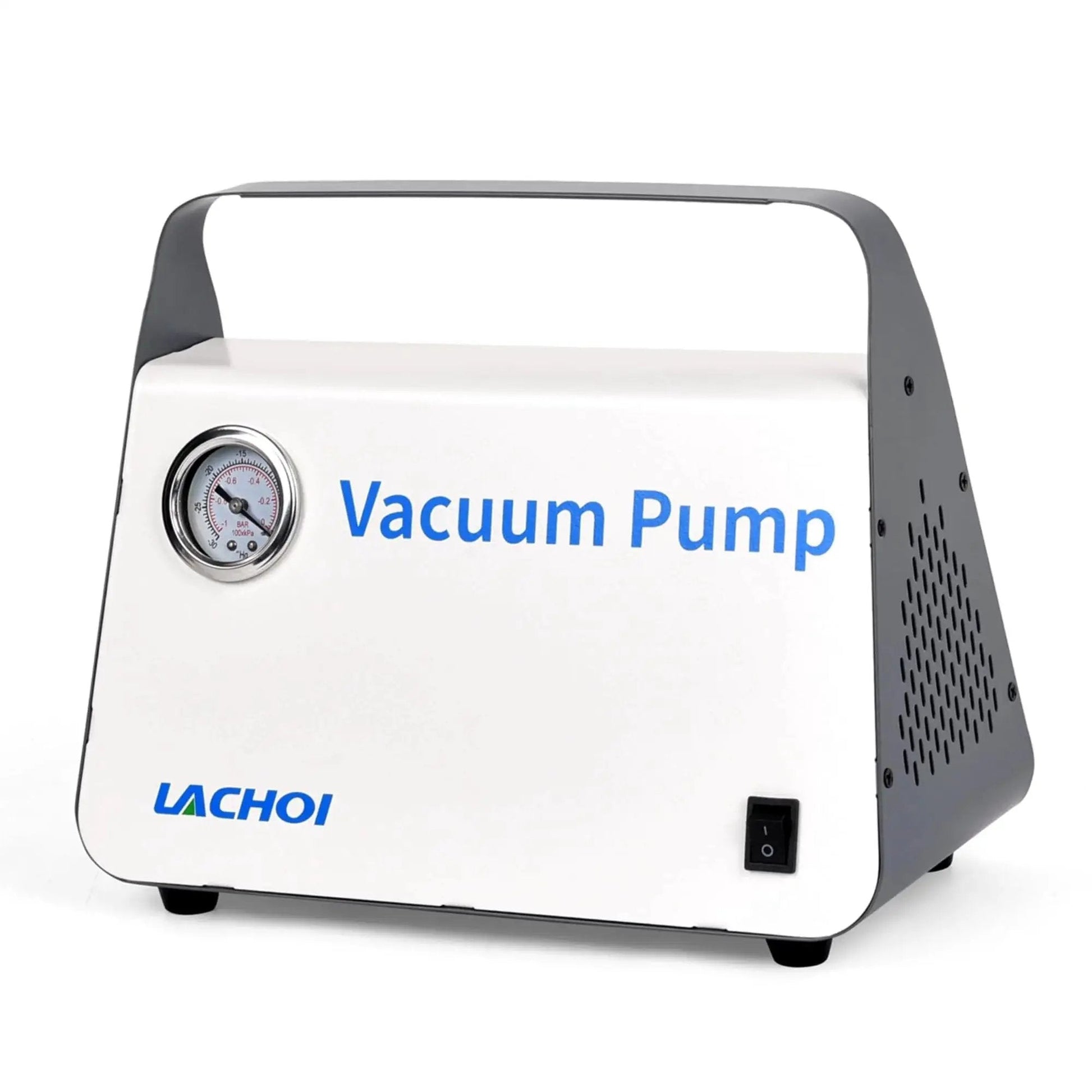 Oil Free Lab Vacuum Pump Diaphragm Filtration System Lachoi Portable 15 L Per Min Flow Rate Dual Pressure with Rubber Tube