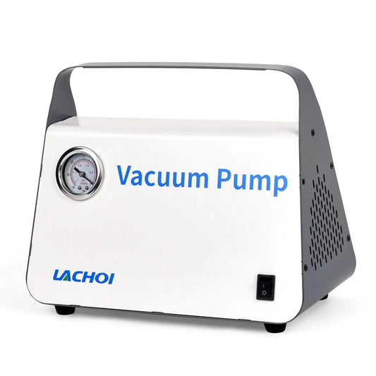 Oil Free Lab Vacuum Pump Diaphragm Filtration System Lachoi Portable 15 L Per Min Flow Rate Dual Pressure with Rubber Tube