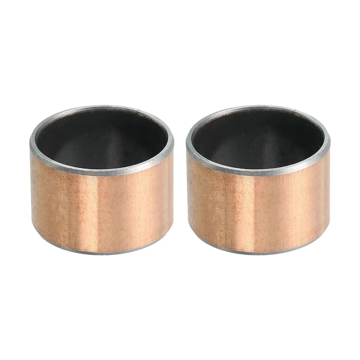 Two Piece Sleeve Bearings Set One Inch Bore, One And One Eighth Inch Outer Diameter, Three Quarter Inch Length Self Lubricating Oil Free