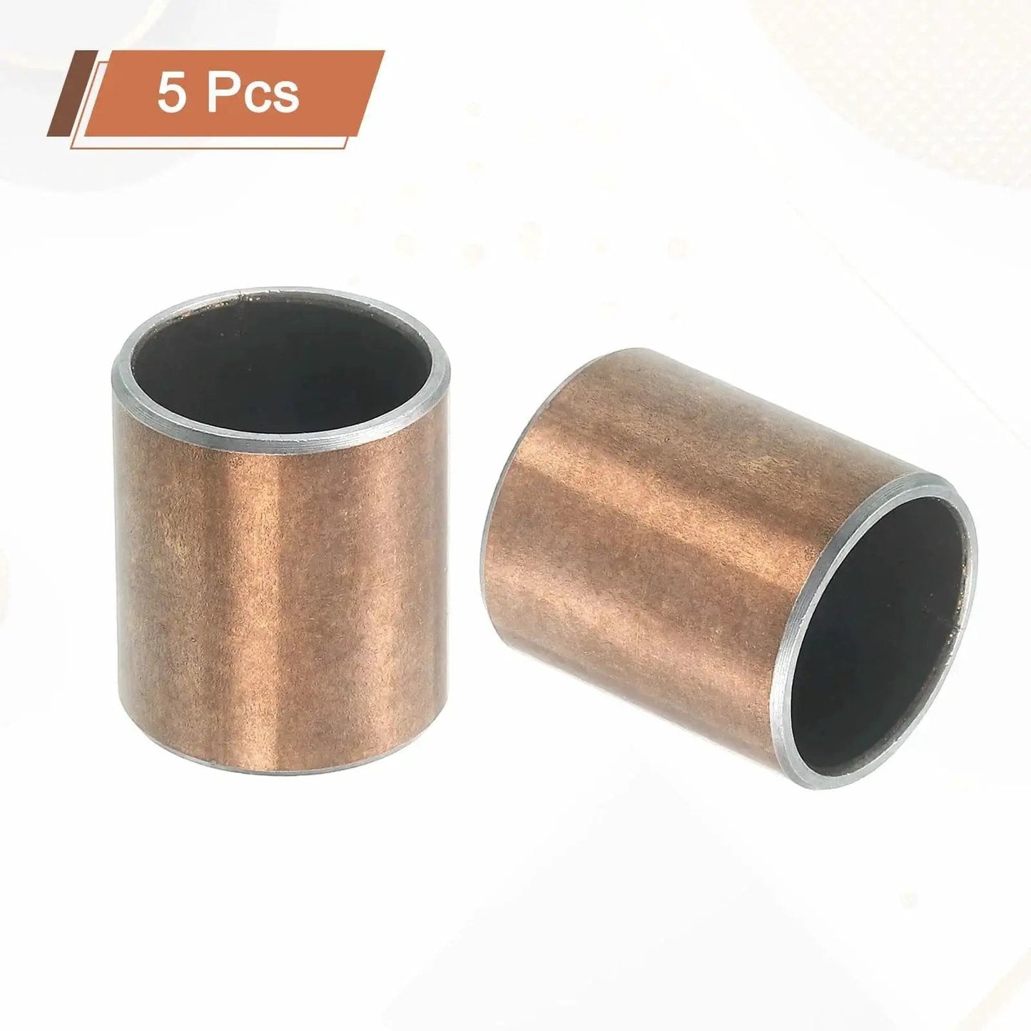 Five Pack Sleeve Bearings With Three Quarters Inch Bore And Seven Eighths Inch Outer Diameter One Inch Length Self Lubricating Oilless Bushings