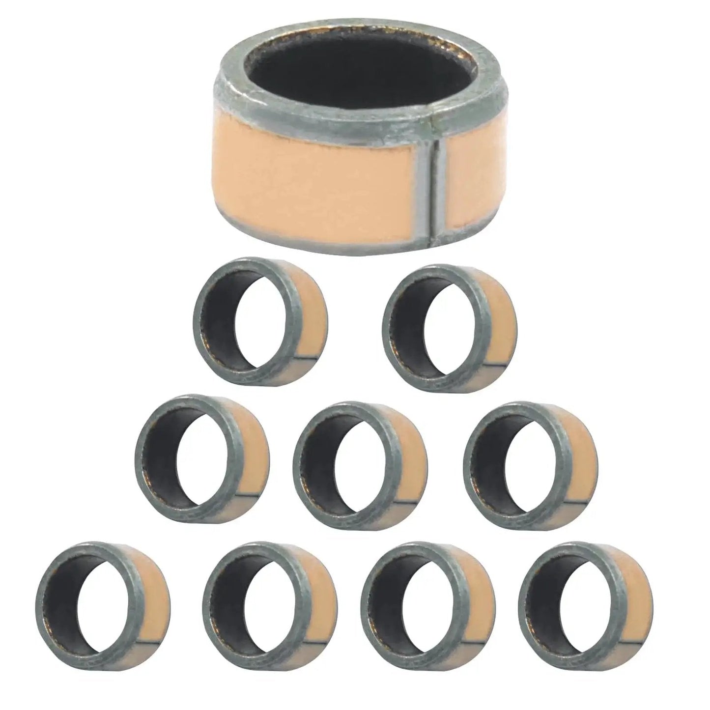 Oil Free Sleeve Bearings 10 Pcs 6mm Bore 8mm OD 4mm Length Plain Bearings for engineering machinery and automotive