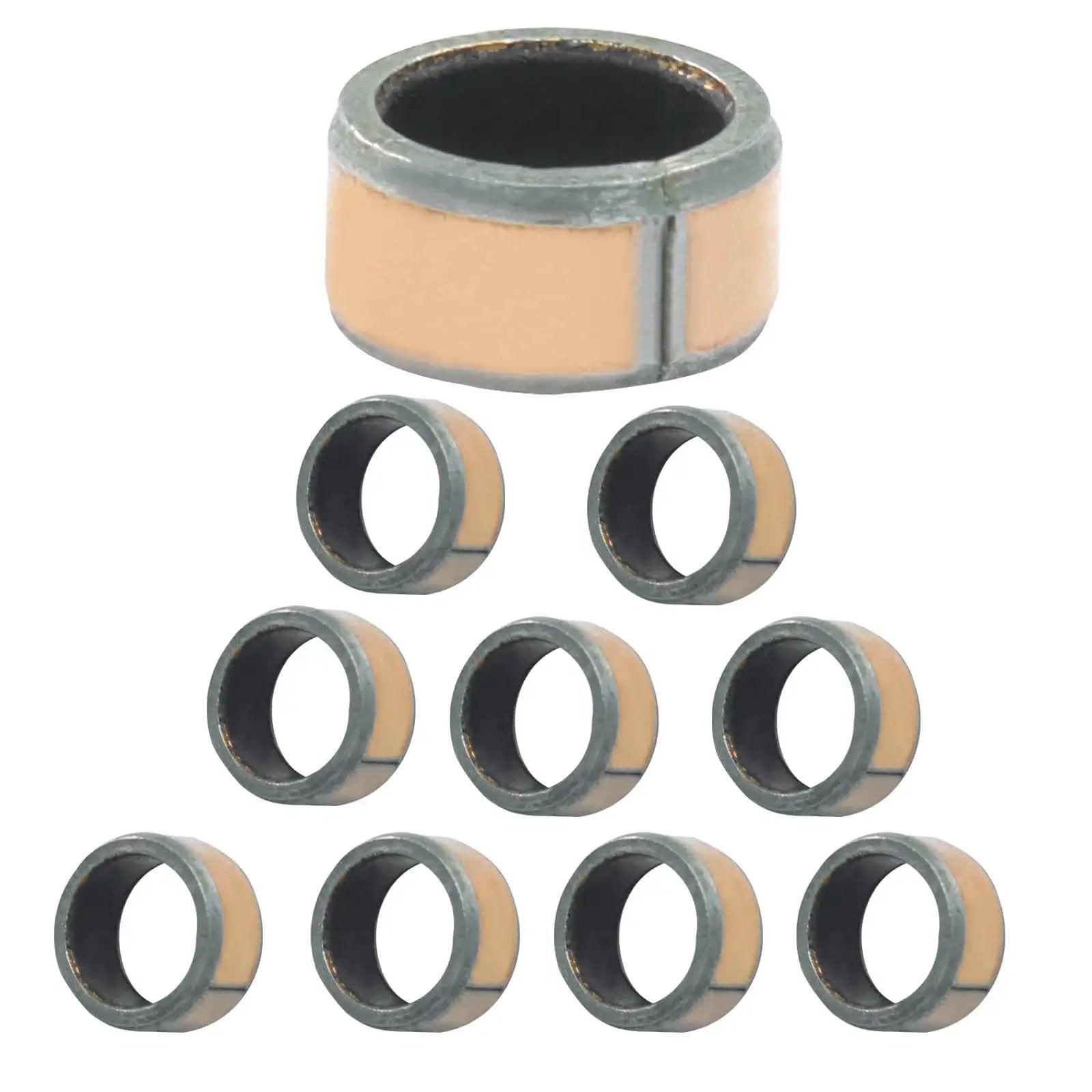 Oil Free Sleeve Bearings 10 Pcs 6mm Bore 8mm OD 4mm Length Plain Bearings for engineering machinery and automotive