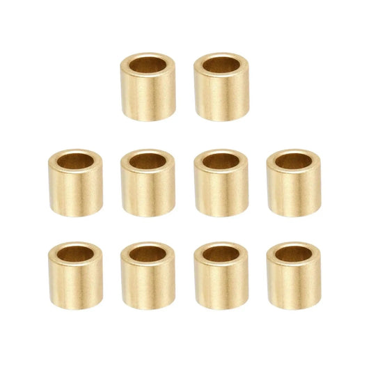 Oil Impregnated Sintered Bronze Sleeve Bearing Bushing For 8mm ID By 12mm OD By 10mm Length Self Lubricating 10 Pack