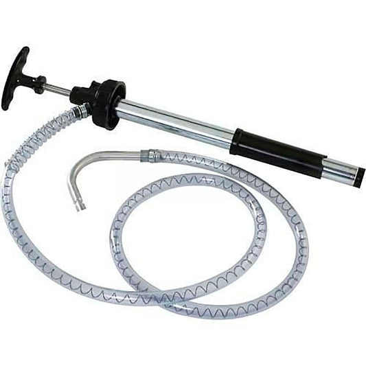 Oil Safe Standard Pump - General Purpose with 5 ft hose and anti-drip nozzle, USA-made pump for fluid dispensing, quick connect design