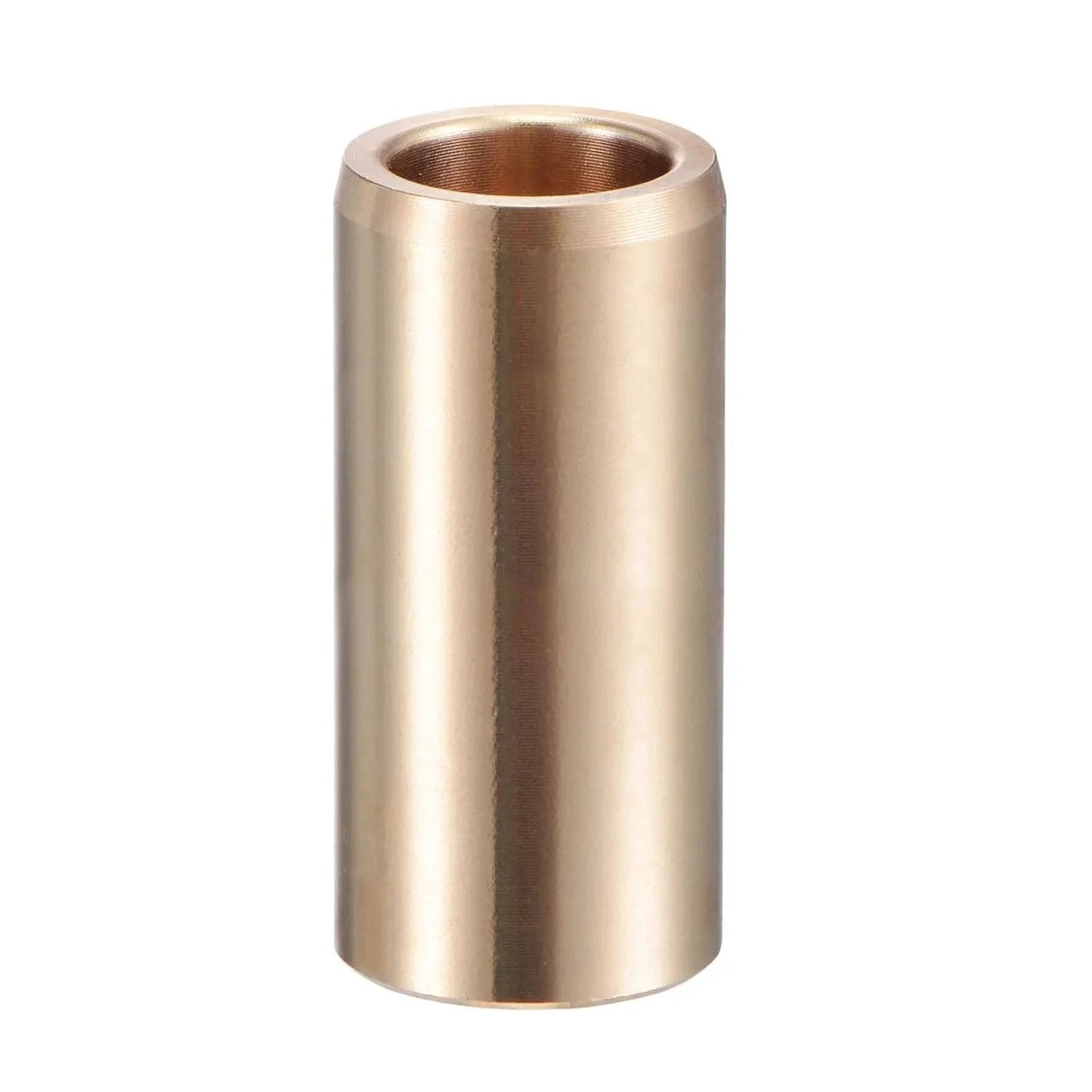 Oilless Brass Sleeve Bearing 10mm X 14mm X 30mm For Equipment And Machinery Use, gold tone, cylindrical view.