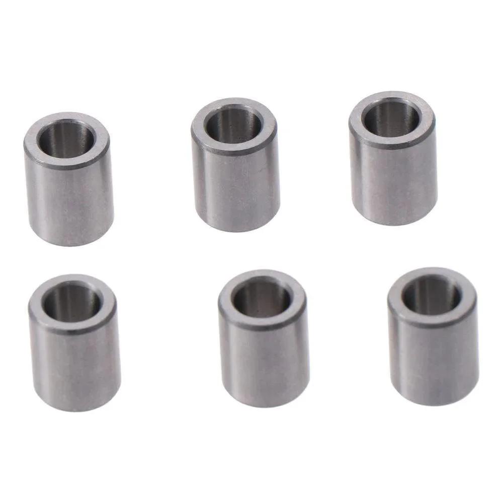 Oilless Bushing 6 Pcs Silver High Stiffness Chrome Steel Sleeve Bearings Low Noise Plain Bearings