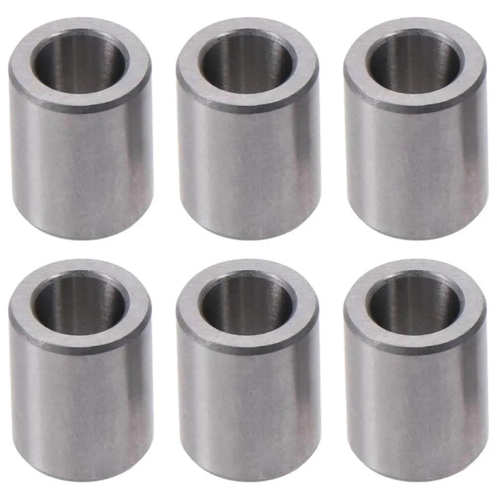 Oilless Bushing 6 Pcs Silver High Stiffness Chrome Steel Sleeve Bearings Low Noise Plain Bearings For Household Equipment 10x16x20mm