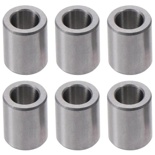 Oilless Bushing 6 Pcs Silver High Stiffness Chrome Steel Sleeve Bearings Low Noise Plain Bearings For Household Equipment 10x16x20mm
