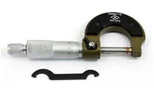 Old School Micrometer Bearing Measuring Tool 0-25mm OD Micrometers Measure Tool Set 0.01mm