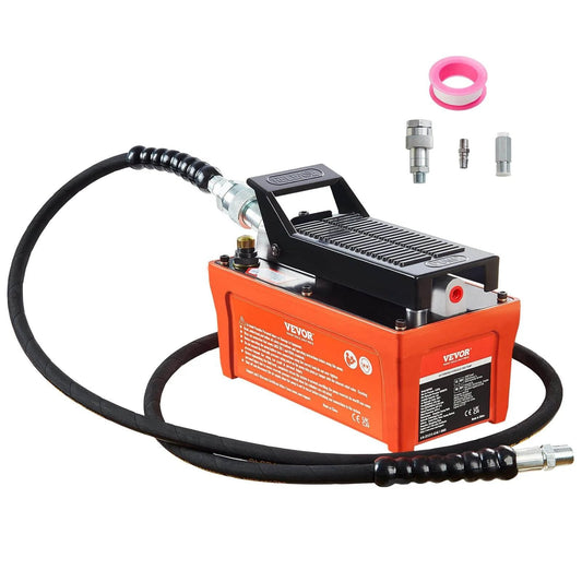 Orange Air Hydraulic Pump, 10,000 PSI 1/2 Gal Reservoir, NPT 3/8" Oil Outlet and NPT 1/4" Inlet with Accessories