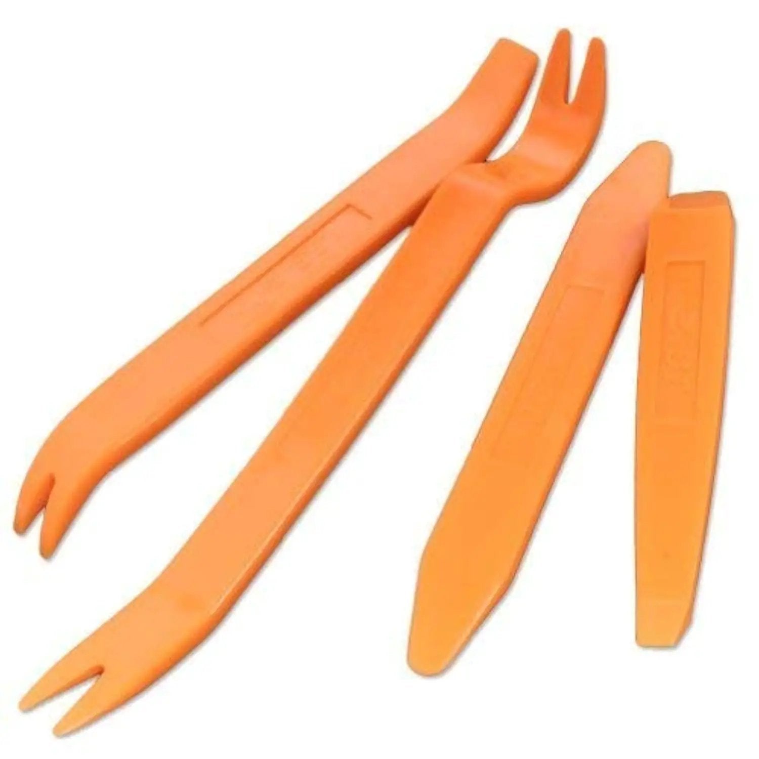Auto Trim Removal Tool Kit Set With Four Thick Plastic Auto Clip Panel Pry Tools For Car Dash And Radio Installation