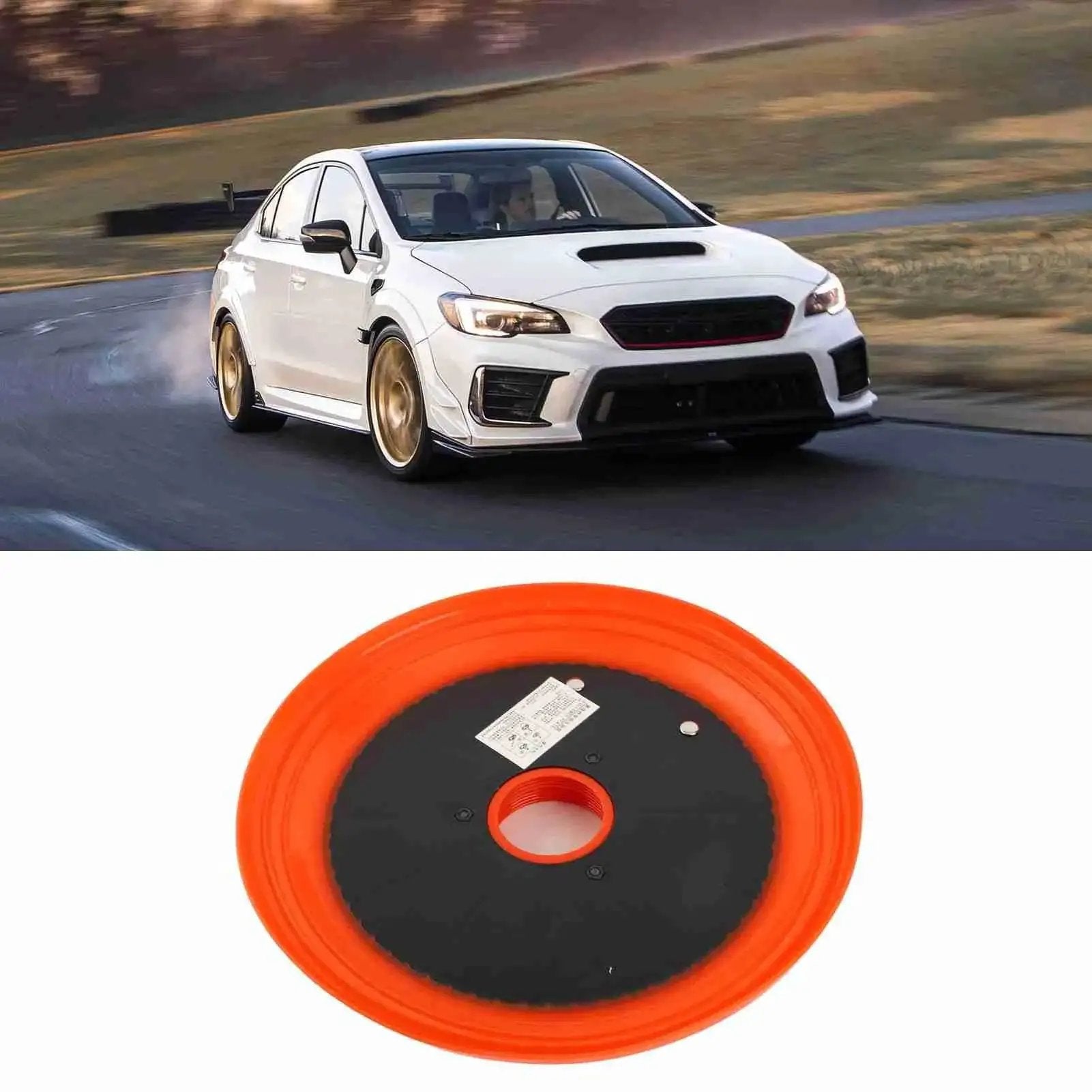 Universal Grease Suction Plate For Cars With Leakproof Design And Efficient Oil Absorption, round plate on white background.