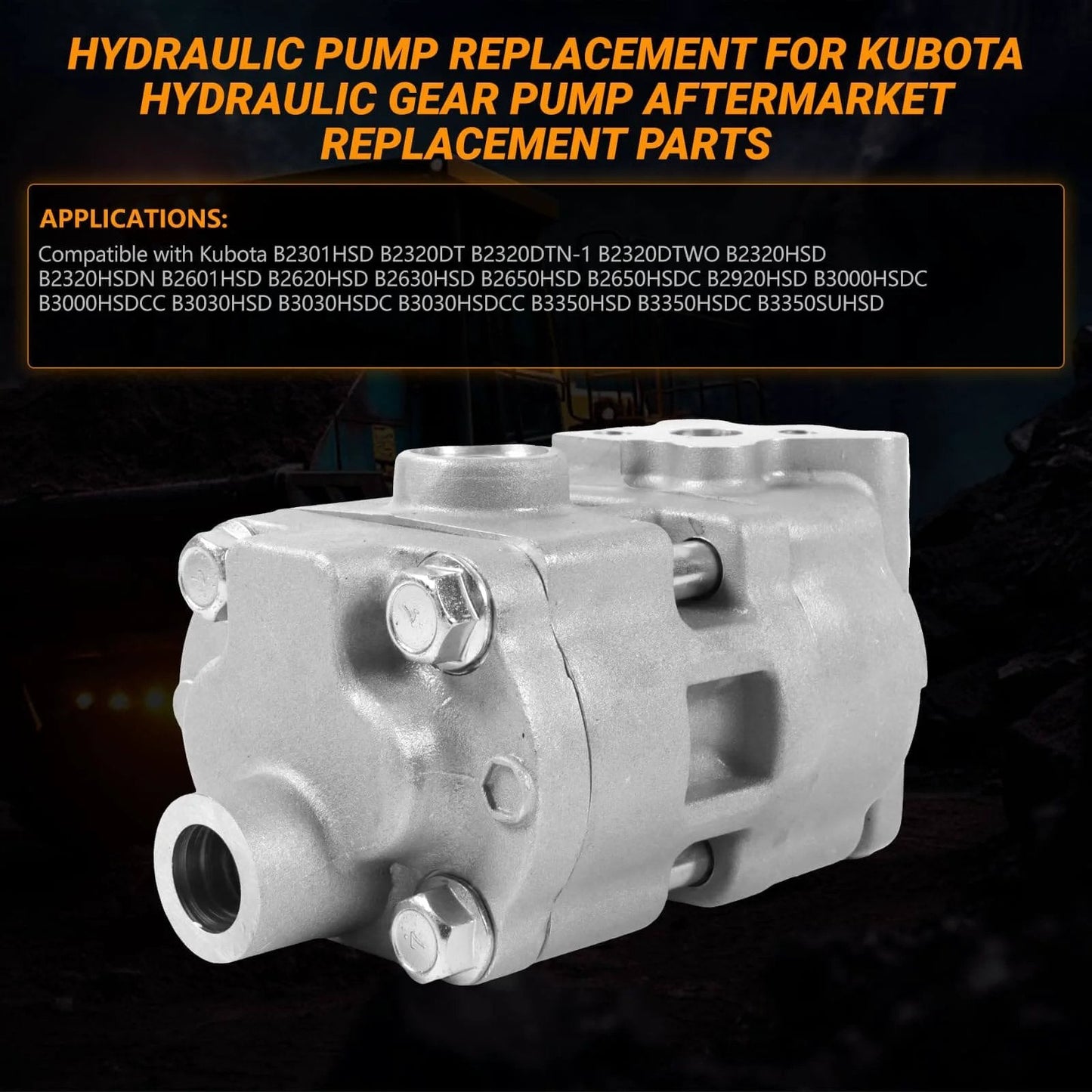 Otobaijeni Hydraulic Pump 6C200-37300 6C200-37303 B2630HSD B3030HSD compatible aftermarket replacement for Kubota