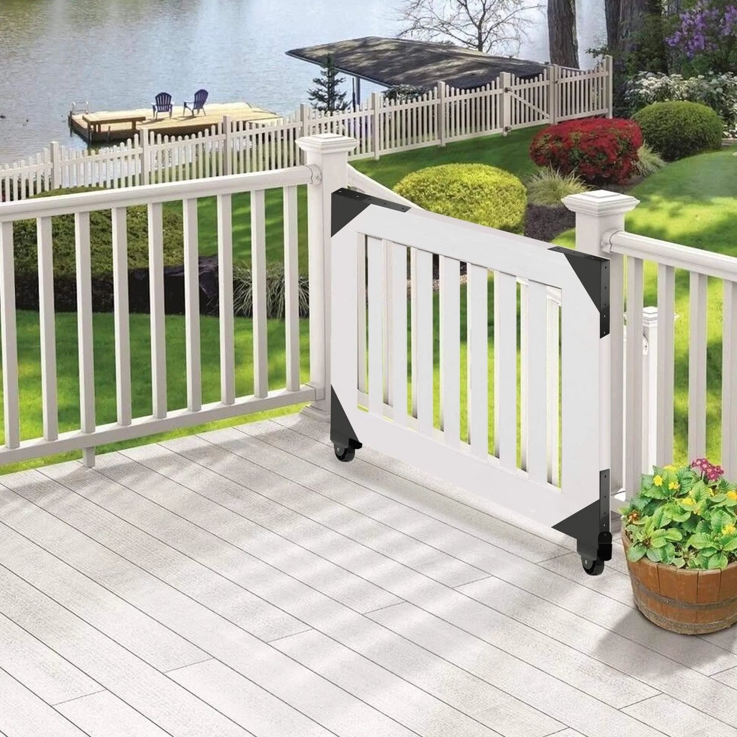 Sliding Gate Hardware Kit Heavy Duty Rolling Gate System for Metal and Wooden Outdoor Gates