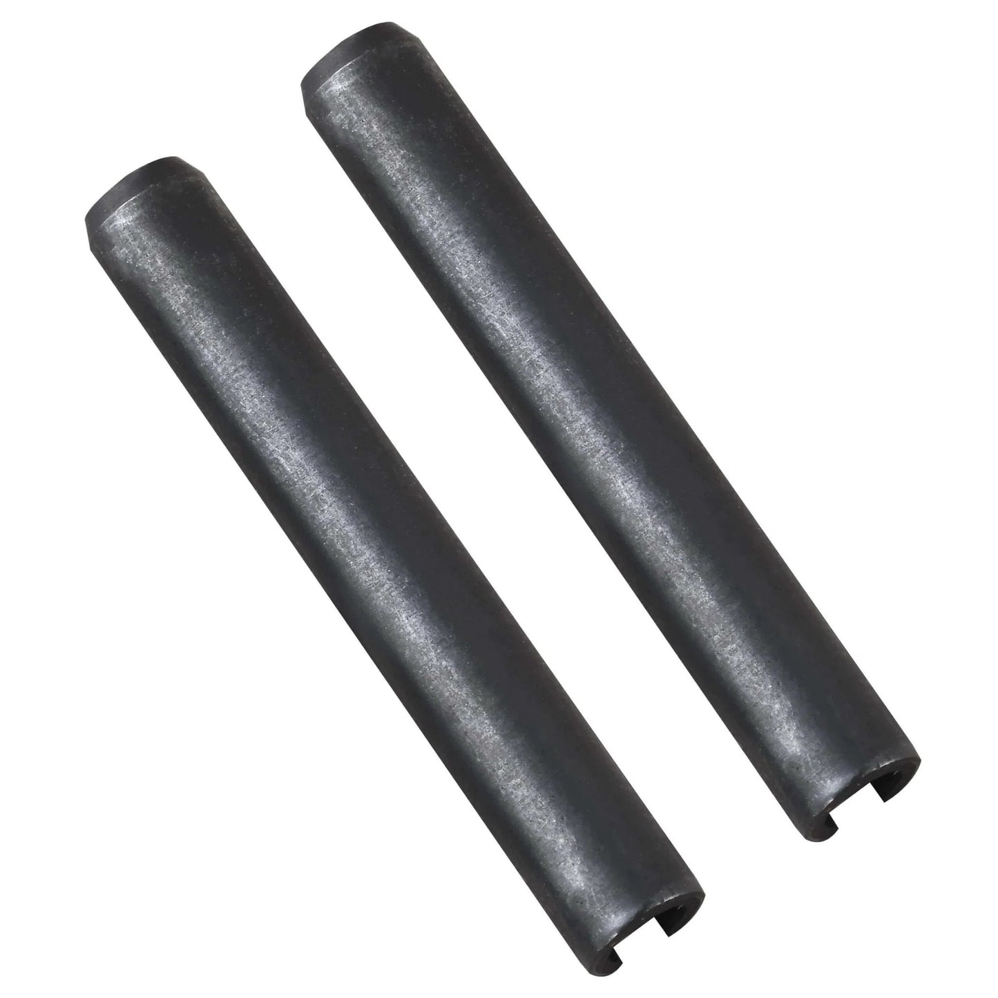 Metal pins for pallet jack front load wheels pair 3 x 3.75 inch with PU tread for easy installation and secure fit.