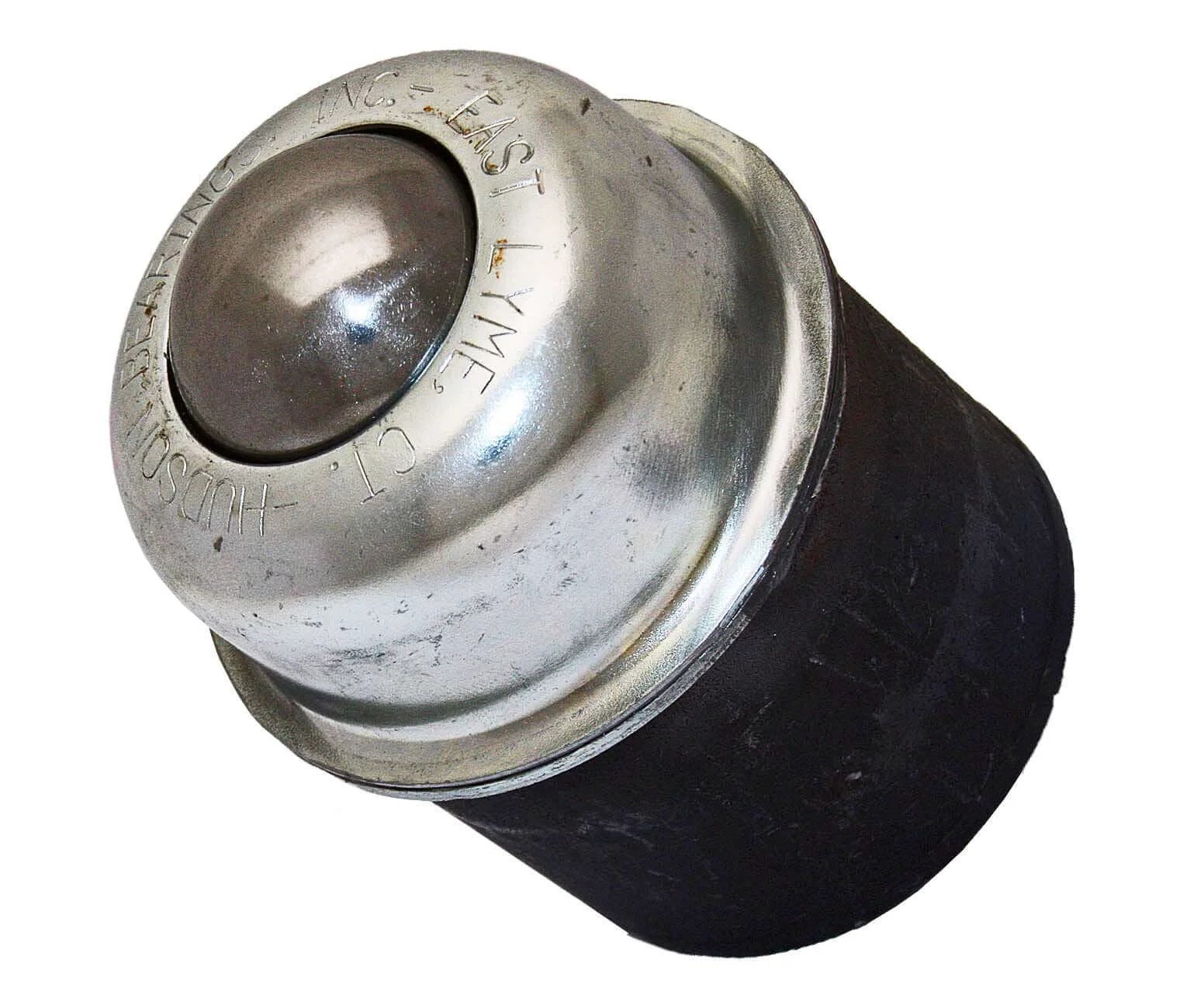 PBT 1 1/2 CS Pip Mounted Ball Transfer Unit with 1 1/2 Inch Carbon Steel Main Ball USA Made Heavy Duty 250 lb Capacity