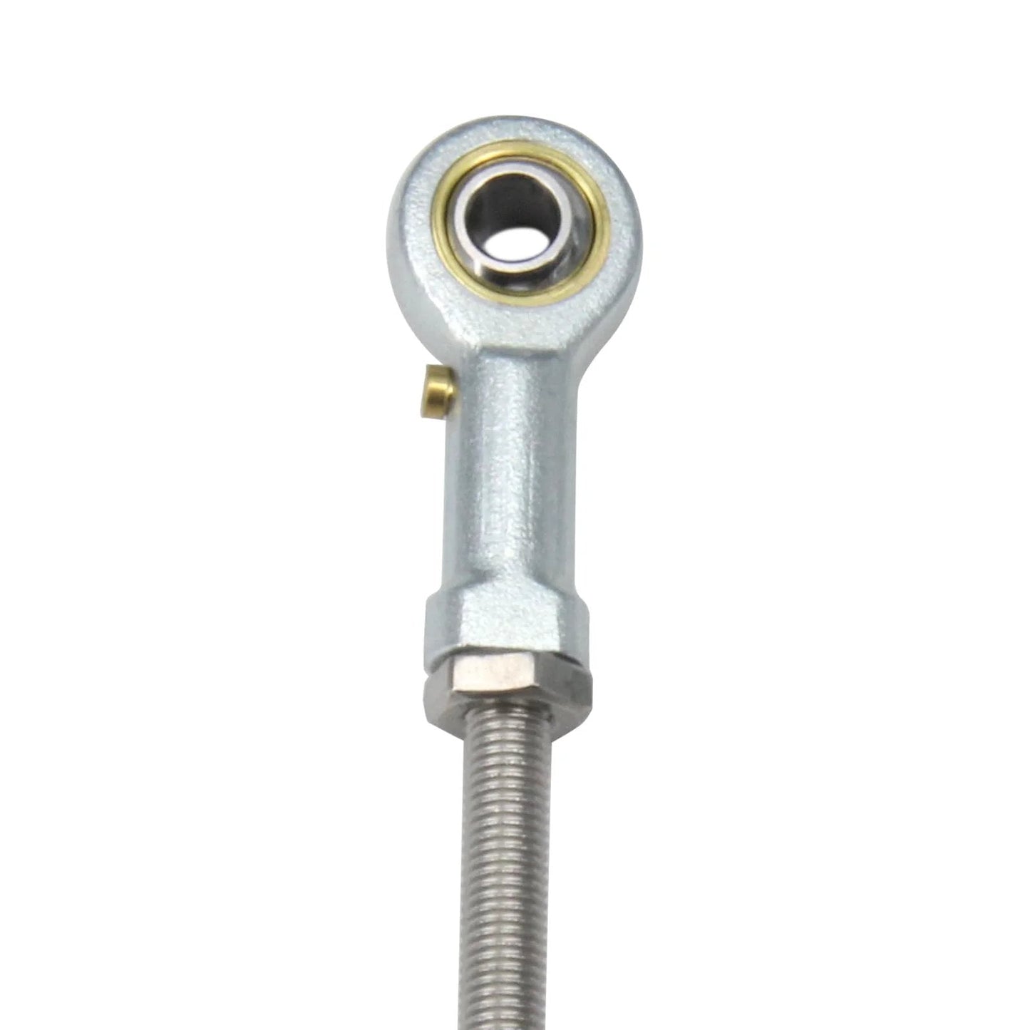 Close-up of PHSB4 Rod End Bearing with 1/4 Inch Bore and 1/4-28 RH Female Thread for CNC and Hydraulic Cylinders