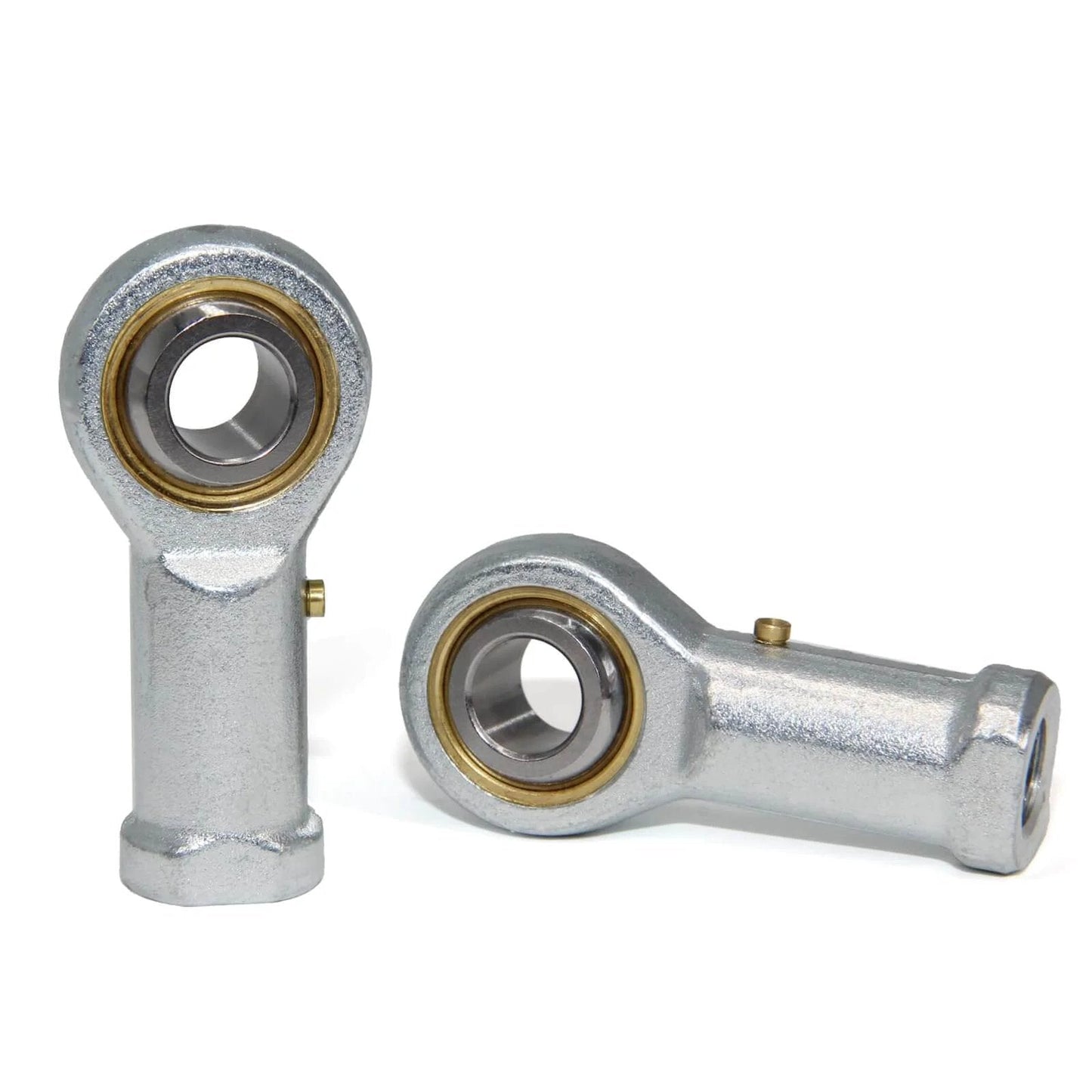 4pcs PHSB8 Rod End Bearings 1/2-inch Bore Pre-Lubricated Bearings 1/2-20 Female Thread Right Hand with Jam Nuts, front view