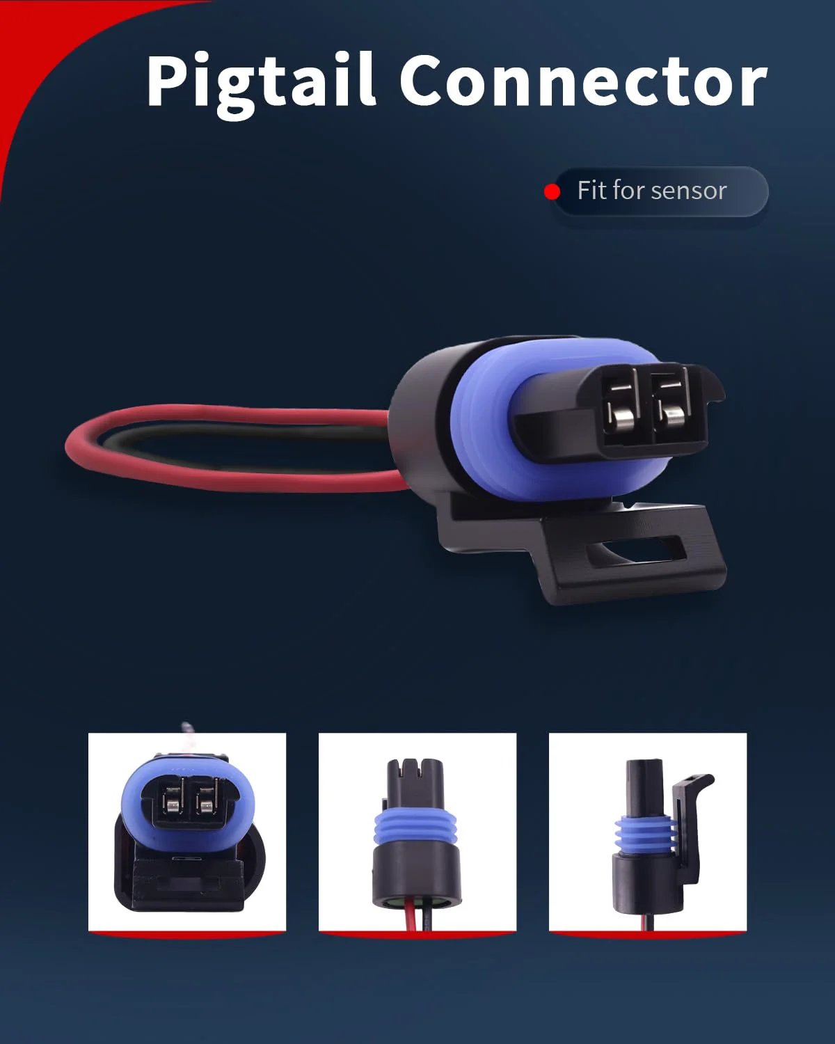 Pigtail connector fitting for Engine Coolant Temperature Sensor ECT Water Temperature Sensor For Chevy And GMC Rides.