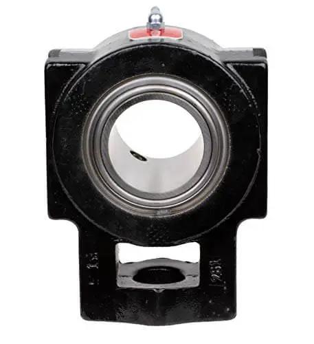 Front view of Link Belt Style Pillow Block Bearing PL3Y239N 2-7-16 Inch Cast Iron Housing Built Tough For Heavy Duty Industrial Use With Sealed Ball Bearing.