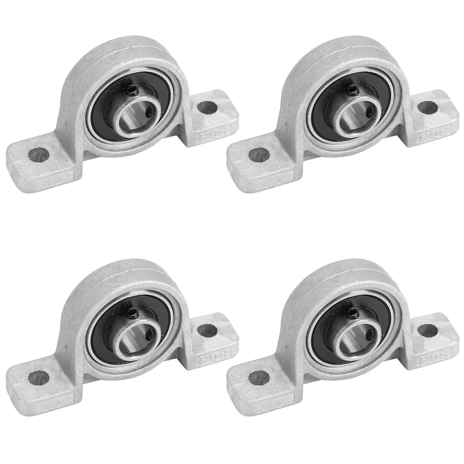 Pillow Block Bearing KP08 Self Aligning Aluminum 8mm Bore Flange Mounted Bearing Pack Of 4 For Machines Model DX240301687
