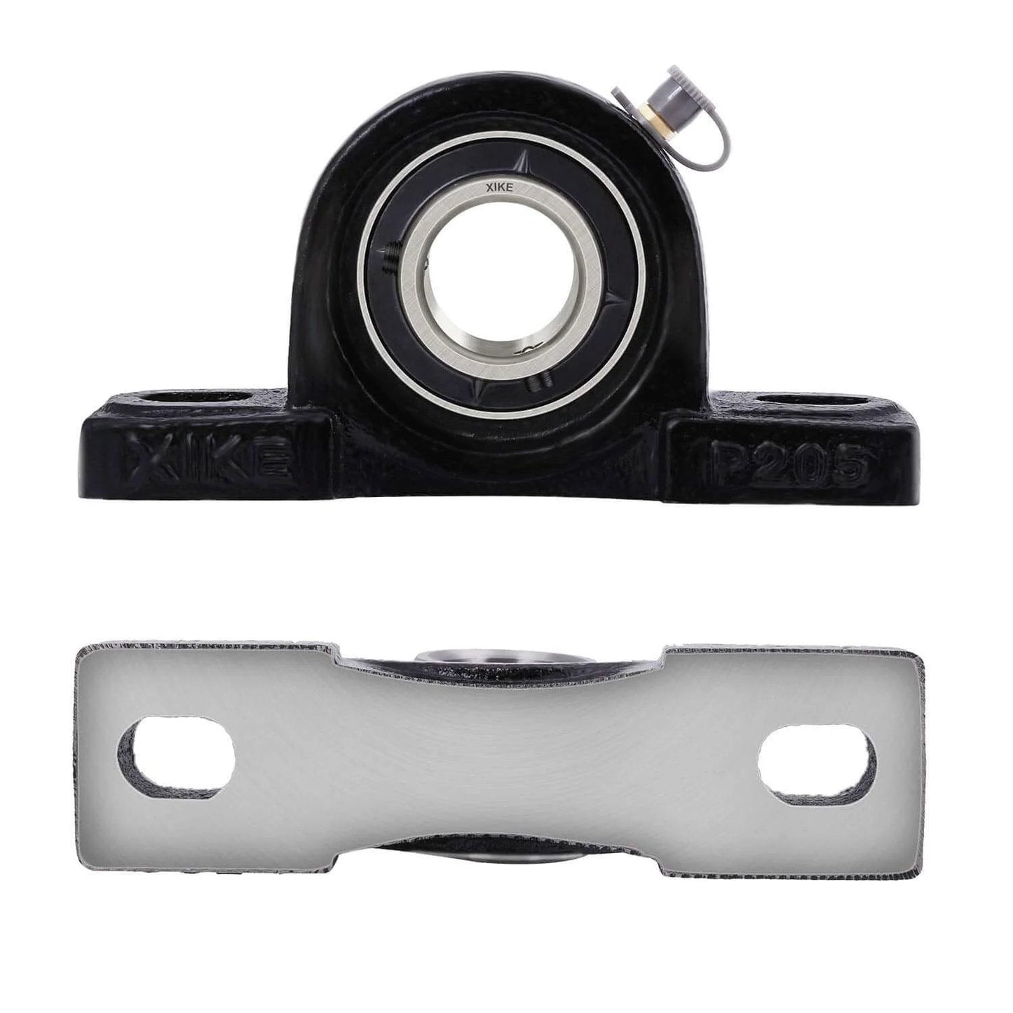 UCP205-16 Pillow Block Bearing - Pack of 2 Mounted Chrome Steel Bearings with 1" Bore - Self Alignment front view
