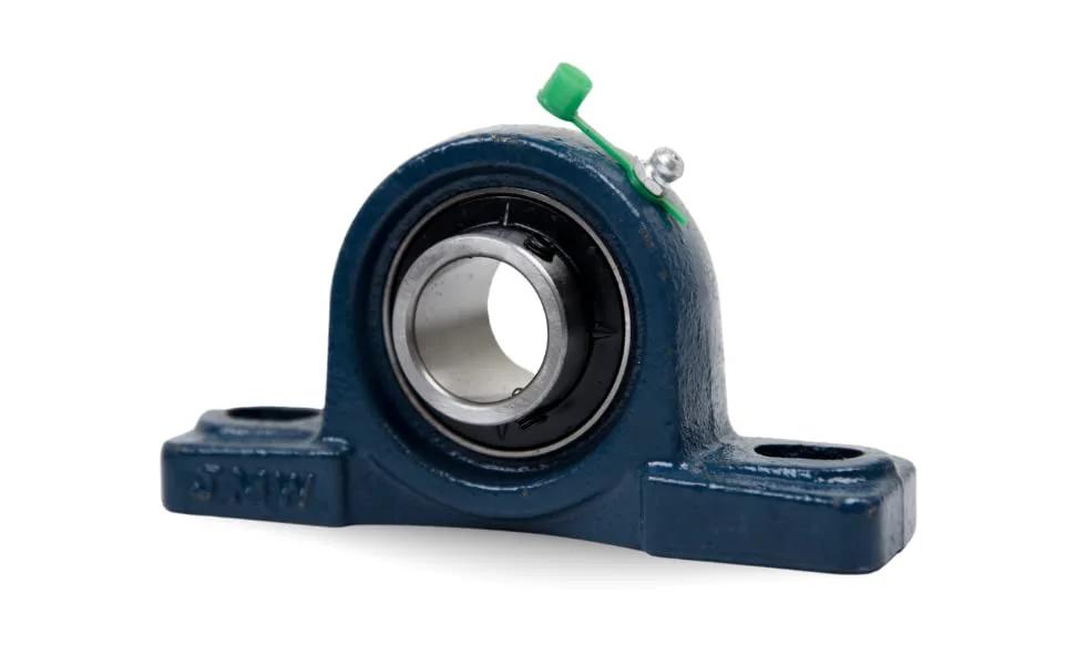 UCP205-16 Pillow Block Bearing (2 Pack), 1 inch Bore, 2 Bolt Flange Mounted, Solid Cast Iron Base, Self-Alignment front view