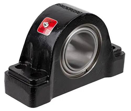Pillow Block Spherical Roller Bearing With Cast Iron Housing Rexnord Link-Belt PB22439FH 2-7/16 Inch Bore, side view.