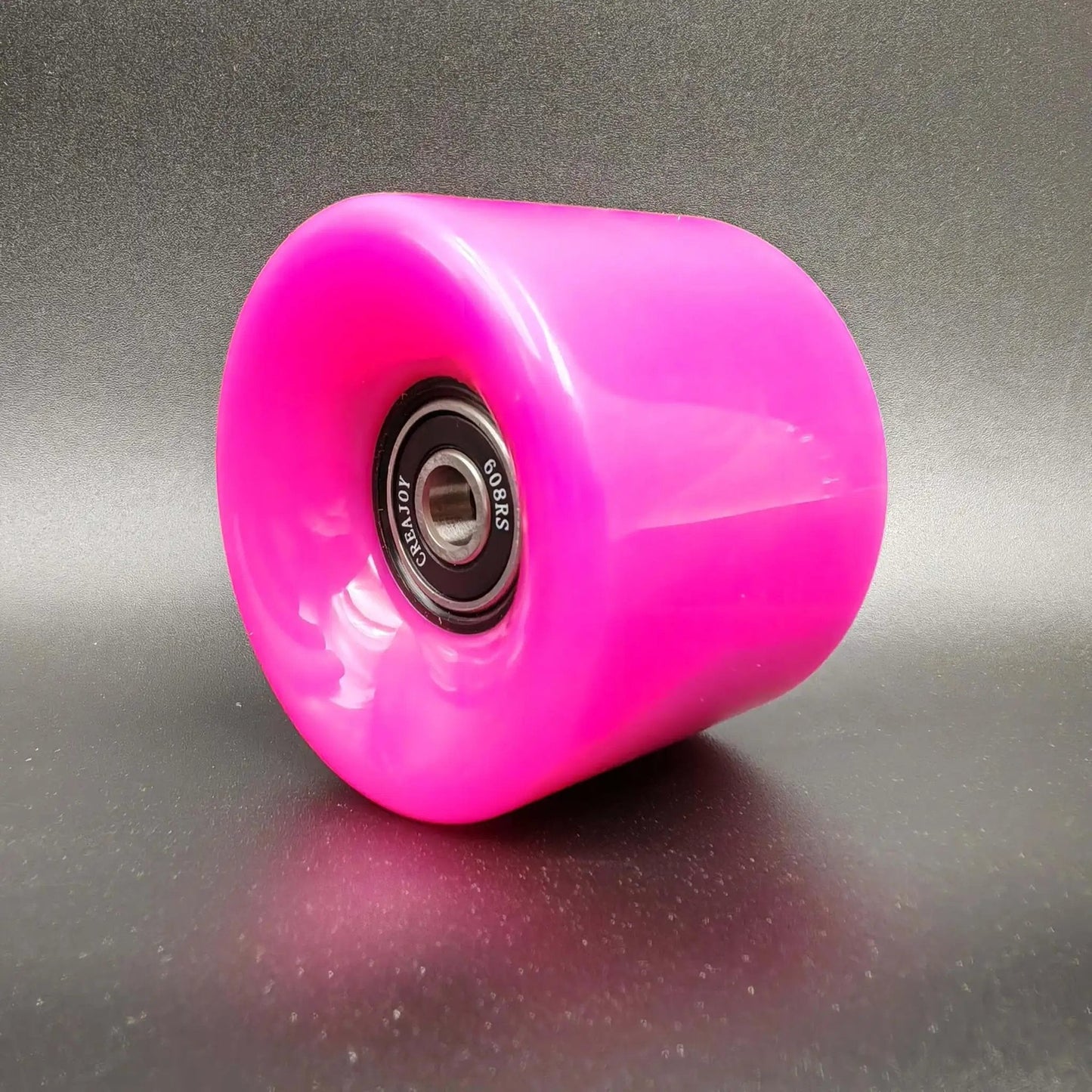 Pink 60mm skateboard wheel with bearings set of 4 92a hardness ideal for street and park durable wheels with great grip and smooth roll