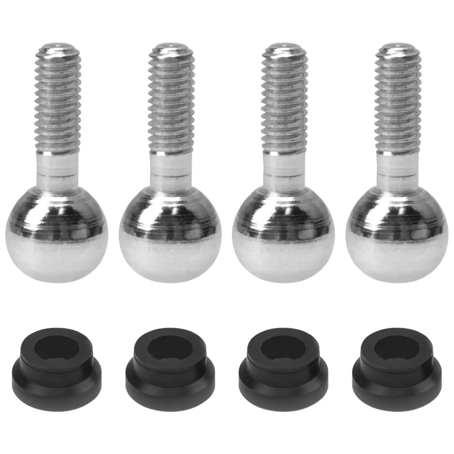 Set Of 4 Pivot Balls With Bushings For Traxxas 1/10 Scale RC Cars E Maxx E Revo T Maxx Summit Revo Replacement Part 4933