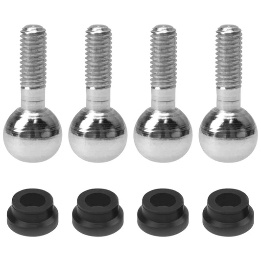 Set Of 4 Pivot Balls With Bushings For Traxxas 1/10 Scale RC Cars E Maxx E Revo T Maxx Summit Revo Replacement Part 4933