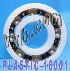 Acetal/POM Plastic Bearing 16001 - Glass Balls - 12x28x7mm