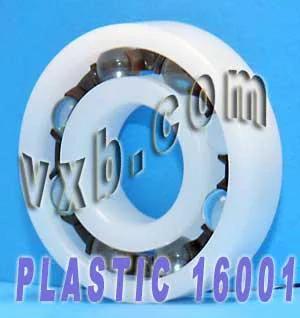 Acetal/POM Plastic Bearing 16001 - Glass Balls - 12x28x7mm