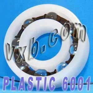 Acetal/POM Plastic Bearing 6001 - Glass Balls - 12x28x8mm