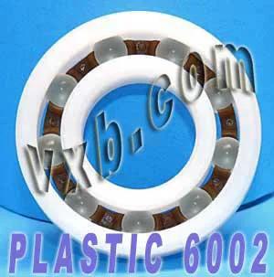 Acetal/POM Plastic Bearing 6002 - Glass Balls - 15x32x9mm