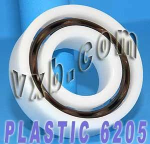 Acetal/POM Plastic Bearing 6205 - Glass Balls - 25x52x15mm