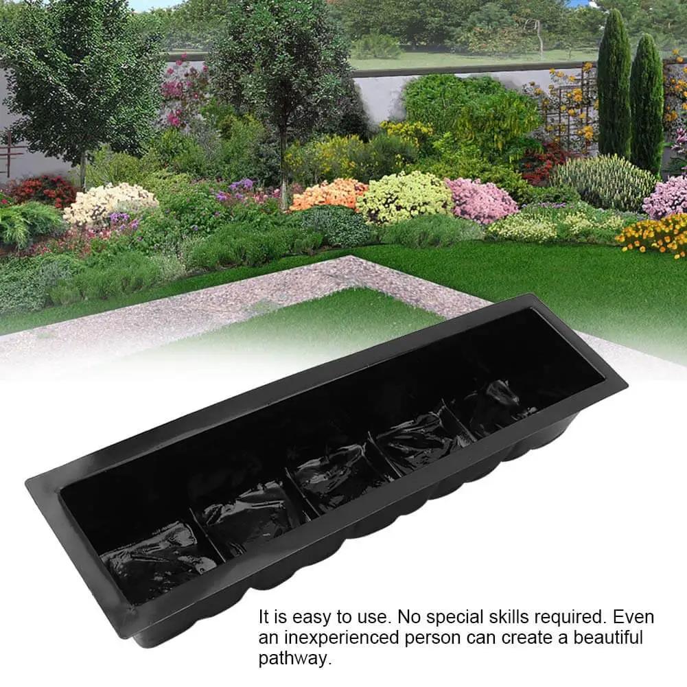 2 Pack Reusable Plastic Stepping Stone Molds For DIY Concrete Paths And Garden Walkways, Eco Friendly Heavy Duty Lightweight Durable