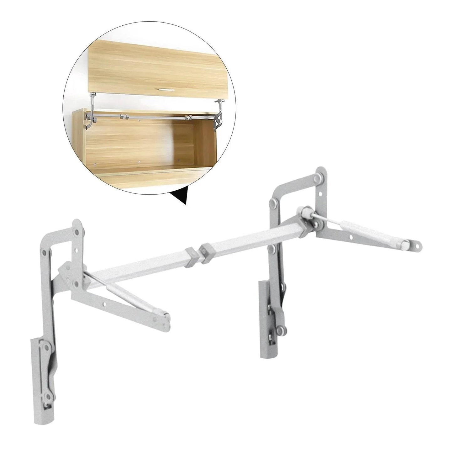 Cabinet Door Hinges, Folding Lift Up Top Vertical Swing Furniture Hinges, Stay Pneumatic Arm Kitchen Mechanism