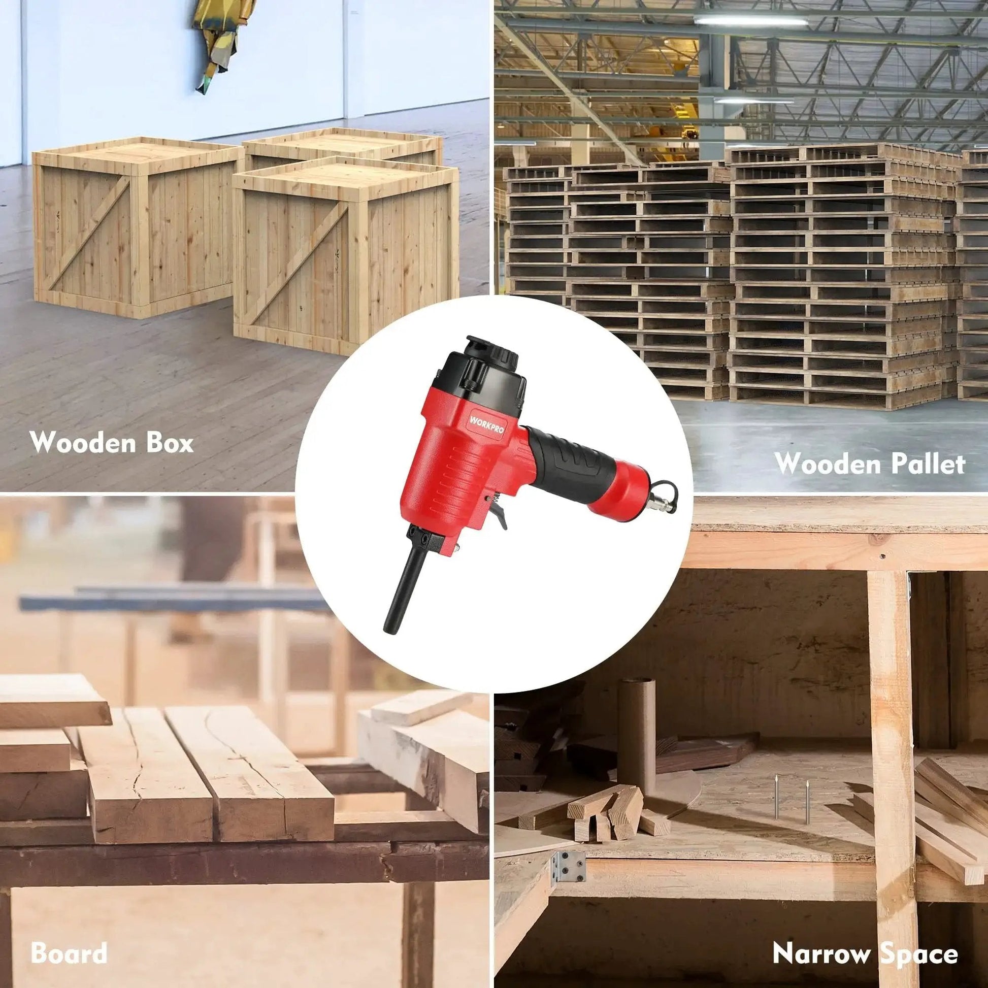Pneumatic Nail Remover And Denailer For Wood Work Pieces Heavy Duty Punch Nailer Puller 60 To 100 PSI With 6mm Nose for pallets and boxes